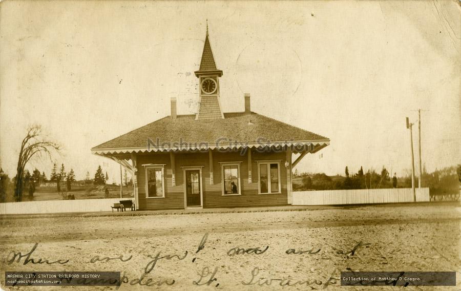 Postcard: Phillips Beach station, Swampscott, Massachusetts